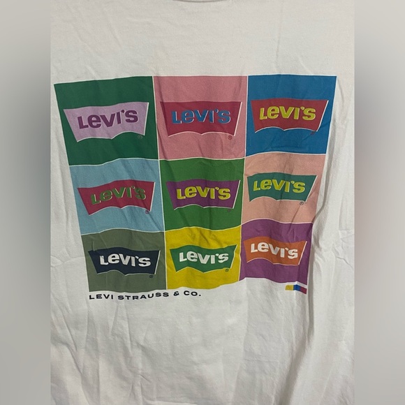 Levi's Logo Standard Fit T-shirt Top Women's Size 1x In Excellent Condition - Picture 3 of 7
